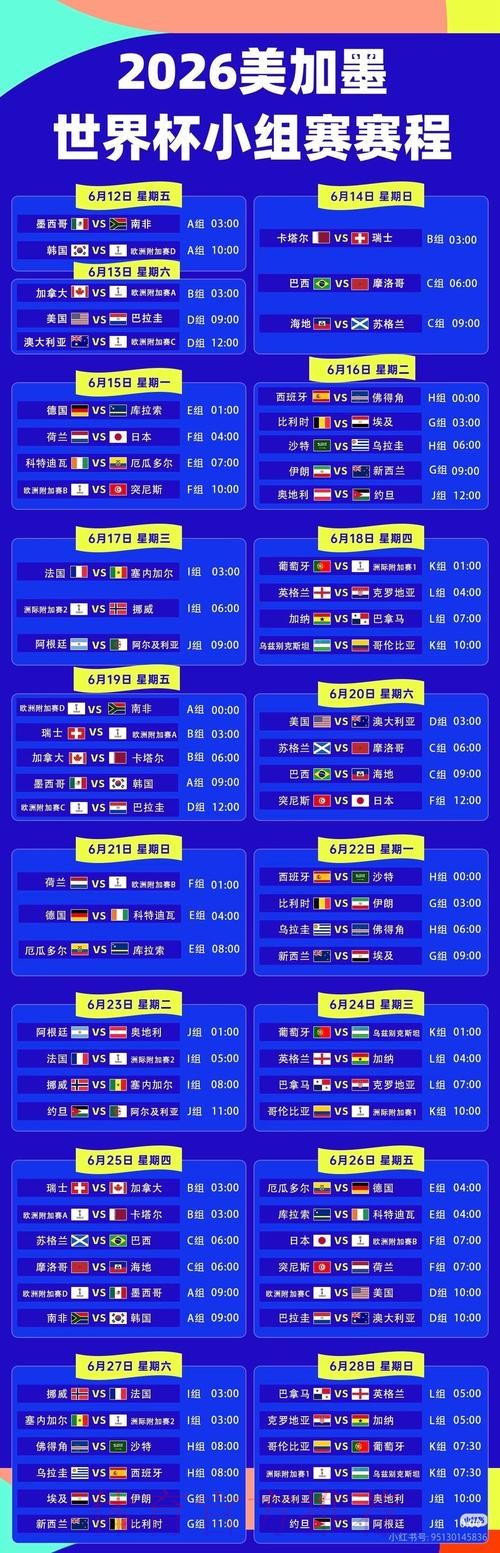 2026世界杯直播的电视频道都有哪些？